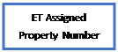 Text Box: ET Assigned Property Number