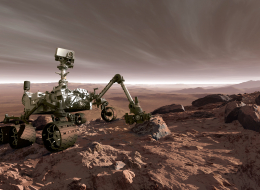 Illustration représentant le rover Curiosity