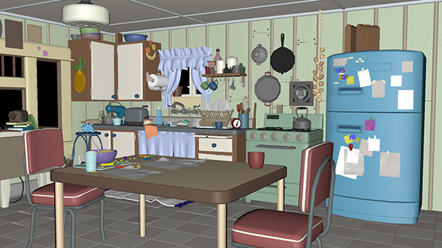 Pixar’s Kitchen Set