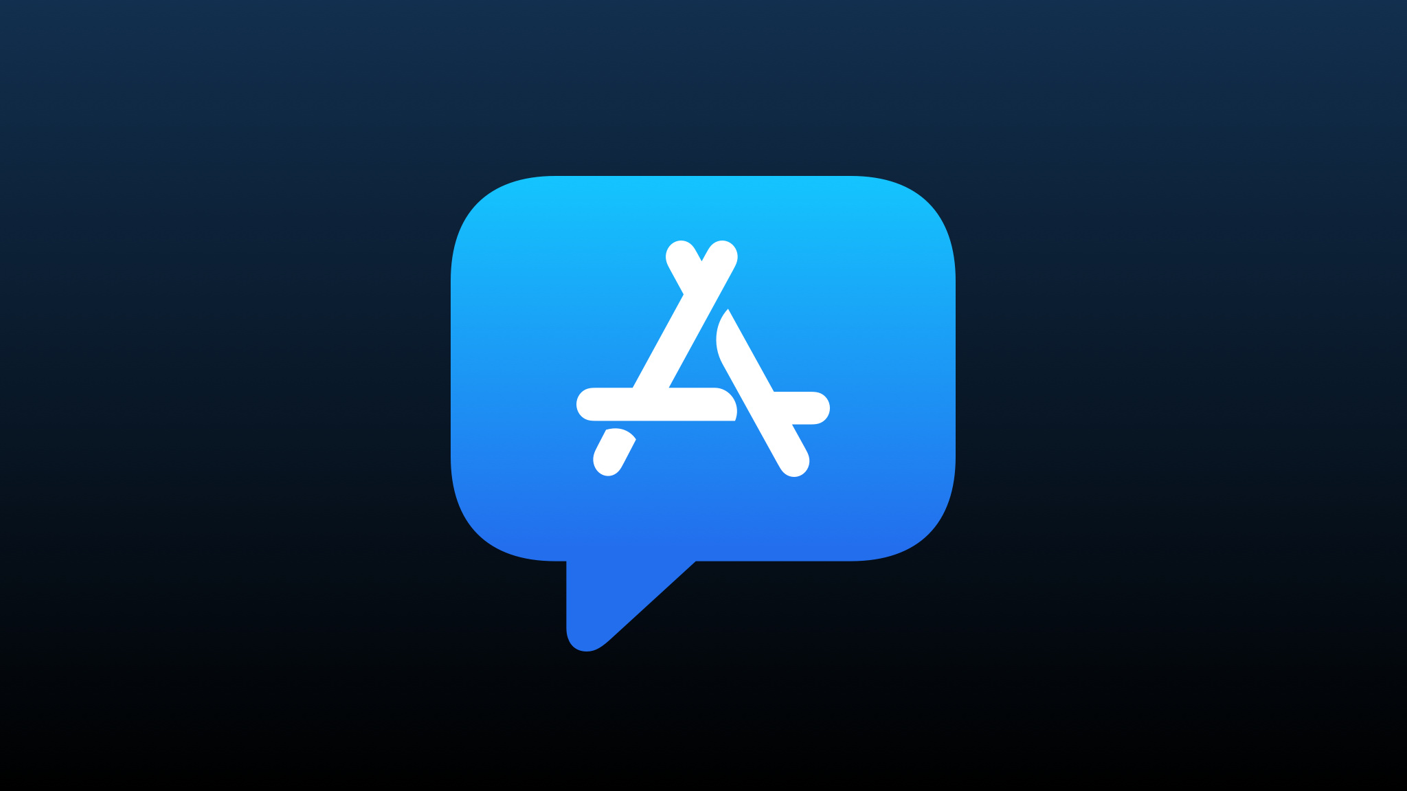 The App Store logo in a speech bubble