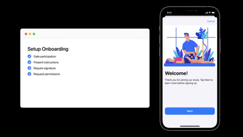 Build a research and care app, part 1: Setup onboarding