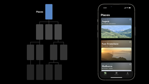 Explore navigation design for iOS