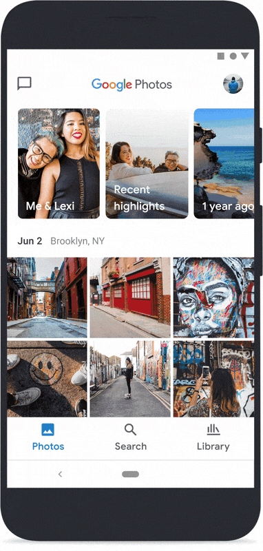 The new Memories story viewer in Google Photos