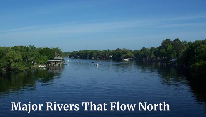 Major Rivers That Flow North