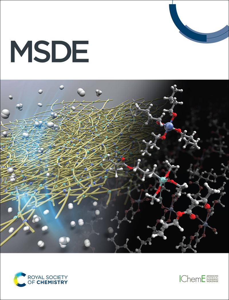 MSDE (Molecular Systems Design & Engineering) journal front cover