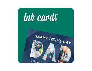 Una tarjeta del Día del Padre de Ink Cards.