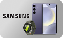 Un teléfono y un reloj Samsung.