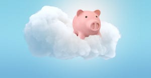 piggybank in a cloud