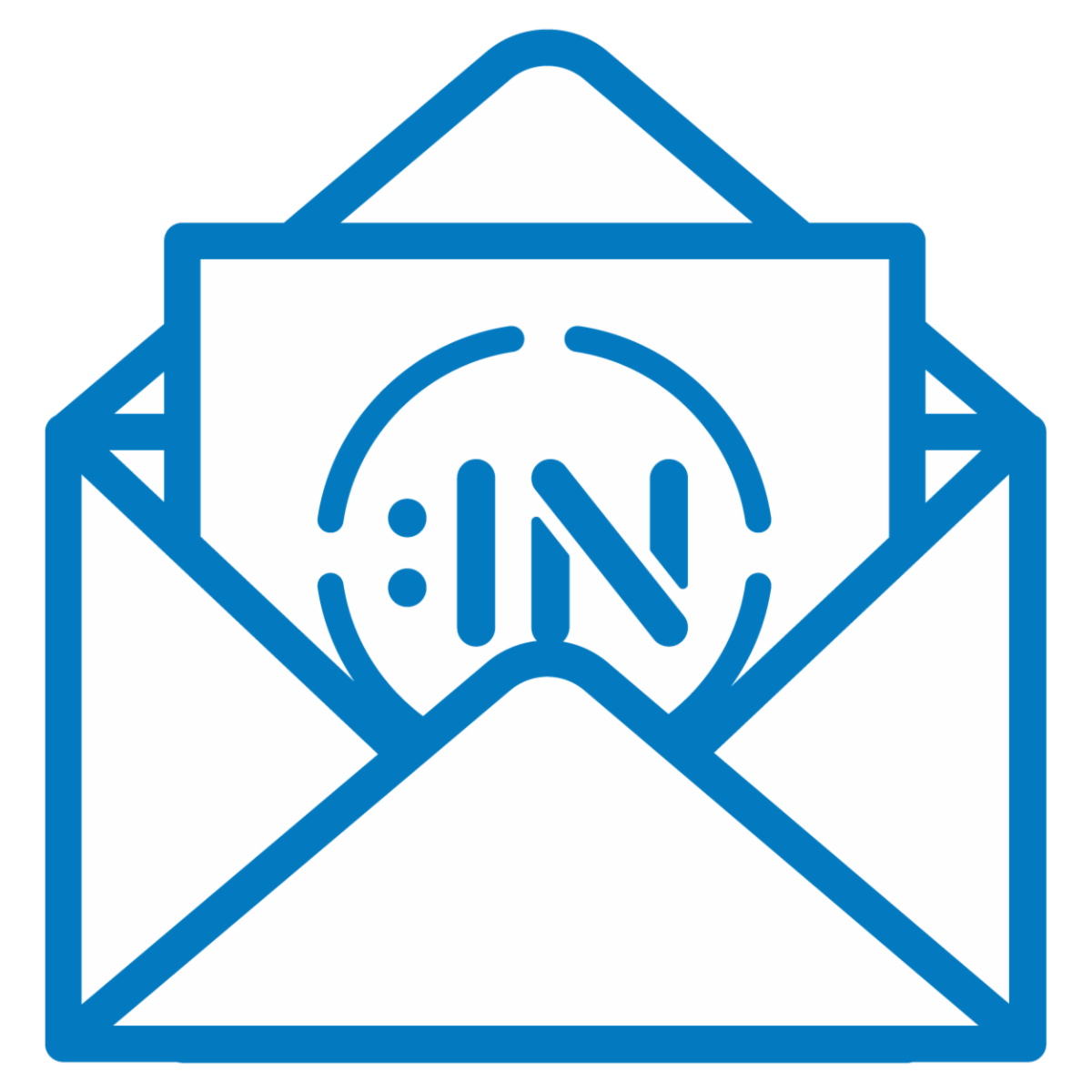 An icon of a letter in an envelope.