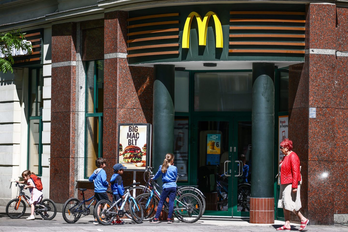 McDonald&#039;s restaurant in Gliwice, Poland on May 14, 2024.  (Photo by Beata Zawrzel/NurPhoto via Getty Images)