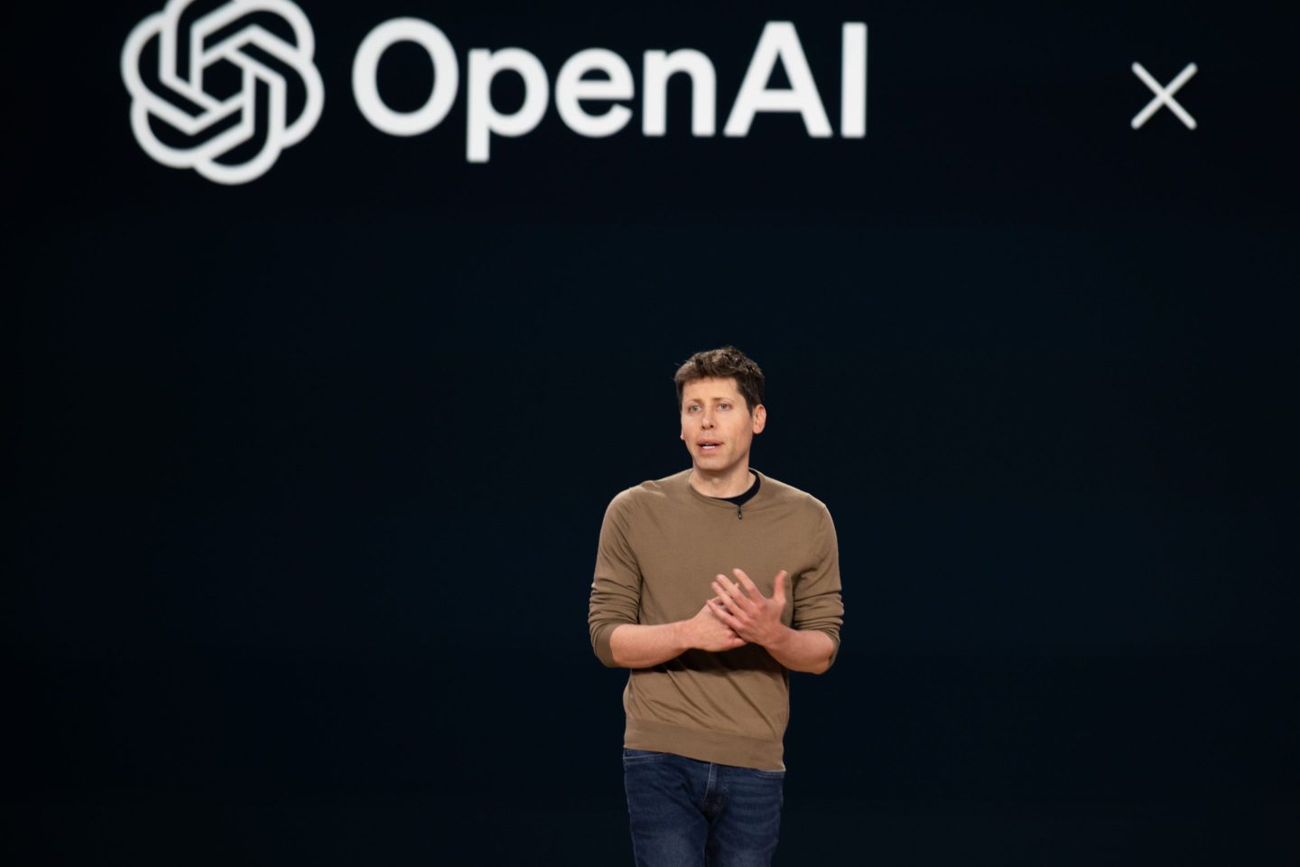 Sam Altman, chief executive officer of OpenAI, speaks at the Microsoft Build event in Seattle, Washington, US, on Tuesday, May 21, 2024. The event allows attendees to grow their skills in topics such as building copilots, generative AI, securing applications, cloud platforms, and low-code. Photographer: Chona Kasinger/Bloomberg via Getty Images