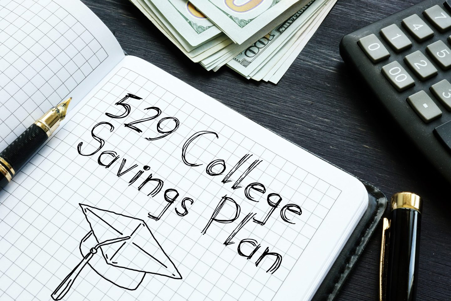 529 College Savings Plan is shown on the conceptual photo using the text