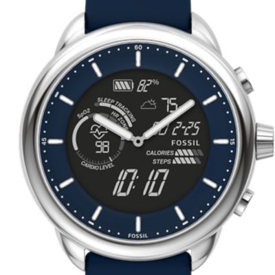 Gen 6 Wellness Edition Hybrid Smartwatch Navy Silicone