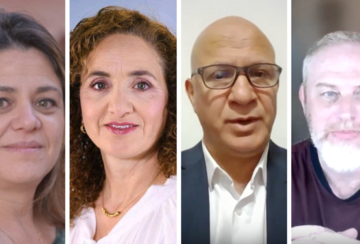 [Left to Right] Dorit Banet, Galit Cohen, Tareq Abu Hamed, Victor Weiss