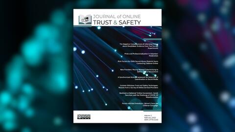the Journal of Online Trust and Safety issue 2 cover 