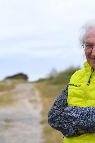 Jean-Paul Mellouët, l'organisateur du Tro Bro Leon, cette course cycliste unique dans le Finistère, avec ses ribinoù (chemins de terre).
