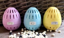 Three ecoeggs in various colors