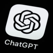 chatgpt mobile app icon on a smartphone screen