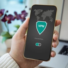 VPN UI on a phone
