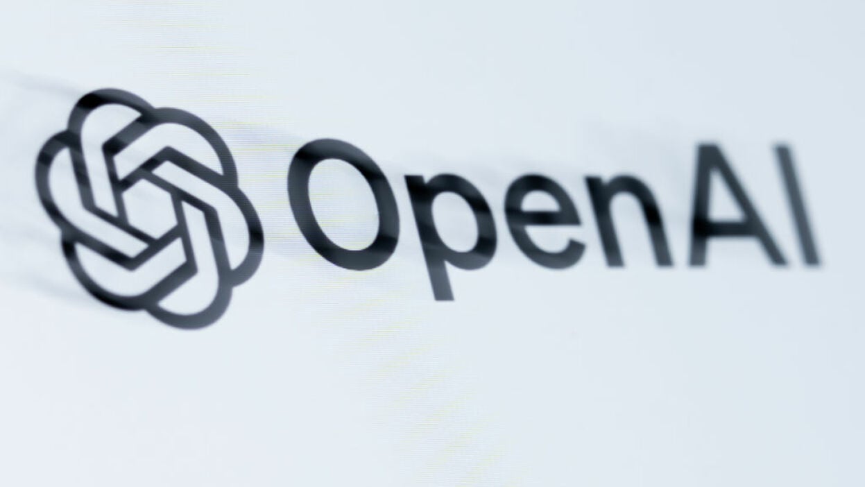 OpenAI logo on the screen of a smartphone
