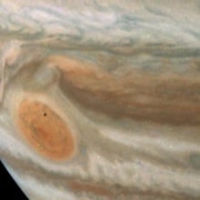 Amalthea orbiting Jupiter