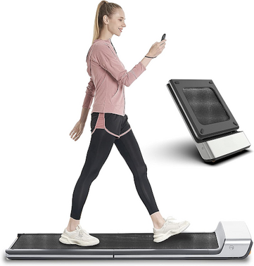 woman walking on treadmill
