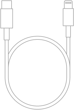 USB-C til Lightning-kablet.