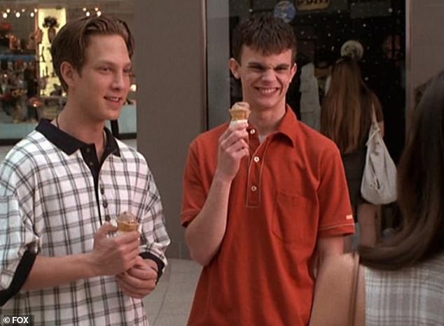 On TV: Initially, Randy, left, had a small role on Beverly Hills, 90210