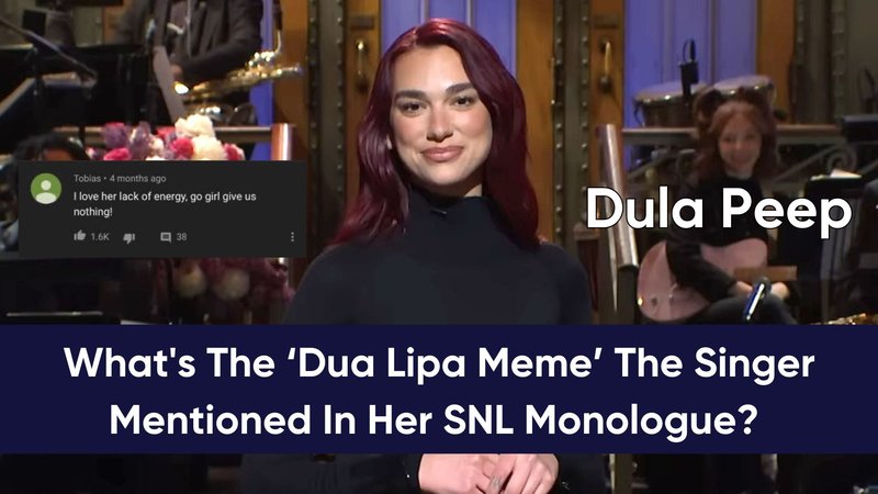 Dua Lipa hosting the SNL show.