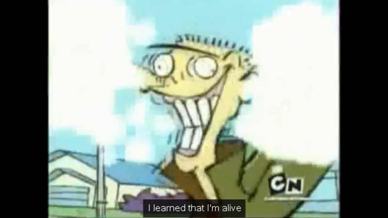 Youtube Automatic Caption Fail | Cartoon Network screengrab SMILE and I Learned That I'm Alive
