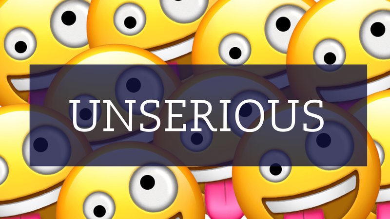 Unserious slang term depicted with crazy emojis.
