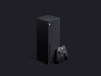The Xbox Series X console and controller.