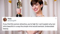 Anne Hathaway Is Called An Attractive Women For People With High IQs, Sparking Twitter Copypasta