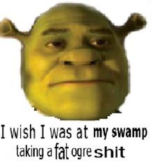 I wish I was at my swamp taking a fat ogre s---