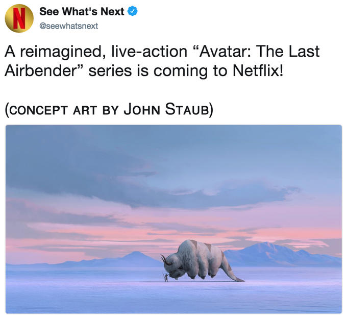 See what's Next @seewhatsnext A reimagined, live-action "Avatar: The Last Airbender" series is coming to Netflix! (CONCEPT ART BY JoHN STaUB)