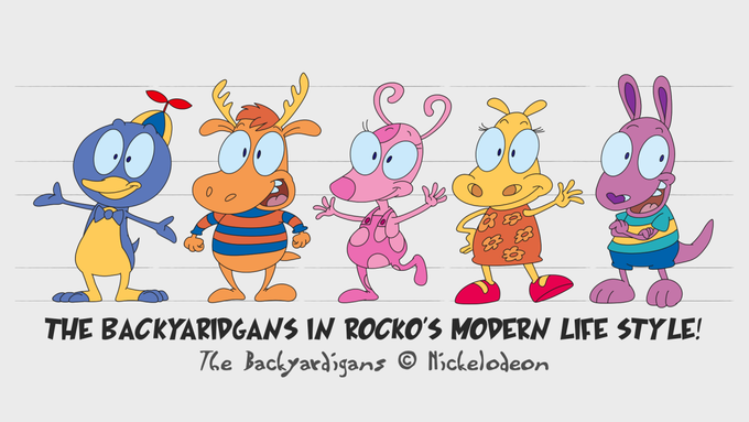 THE BACKYARIDGANS IN ROCKO'S MODERN LIFE STYLE! The Backyardigans © Nichelodeon