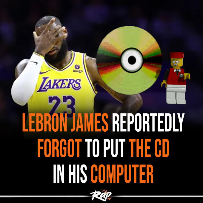 bibigo LAKERS 23 LEBRON JAMES REPORTEDLY FORGOT TO PUT THE CD IN HIS COMPUTER Rap