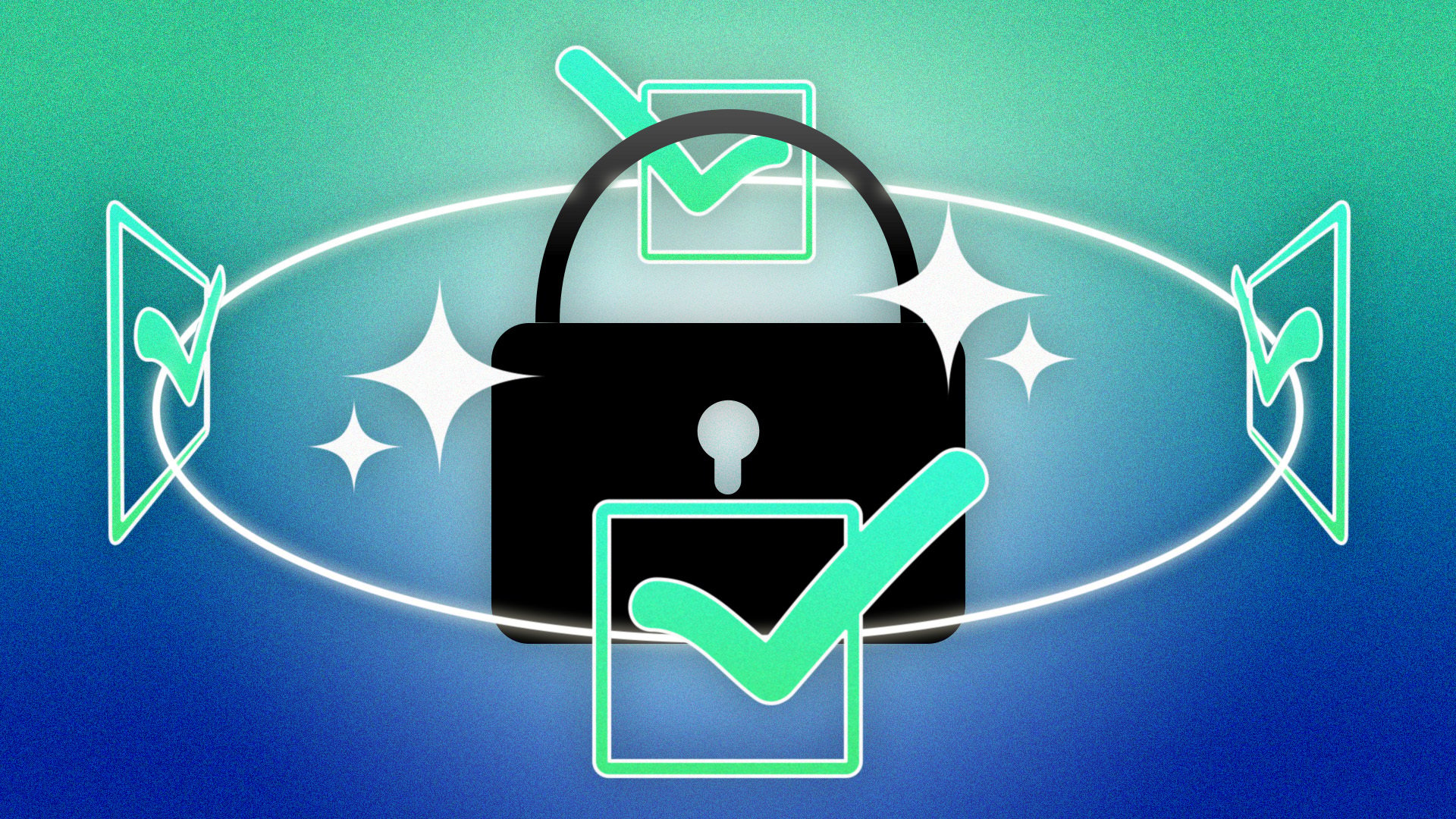 checklist and security iconography