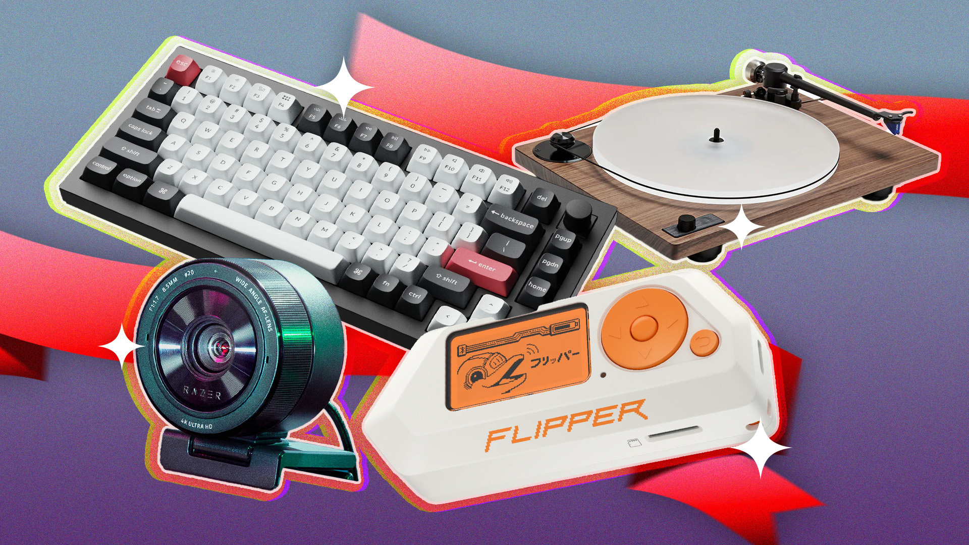 a selection of tech products