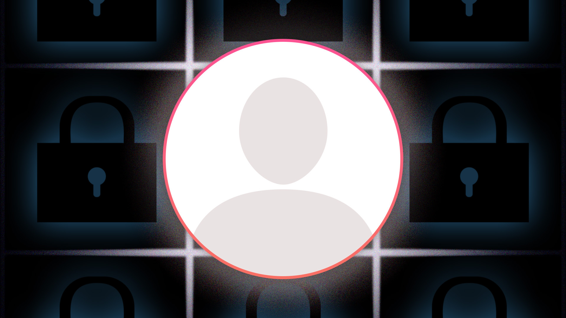 Profile icon black lock background