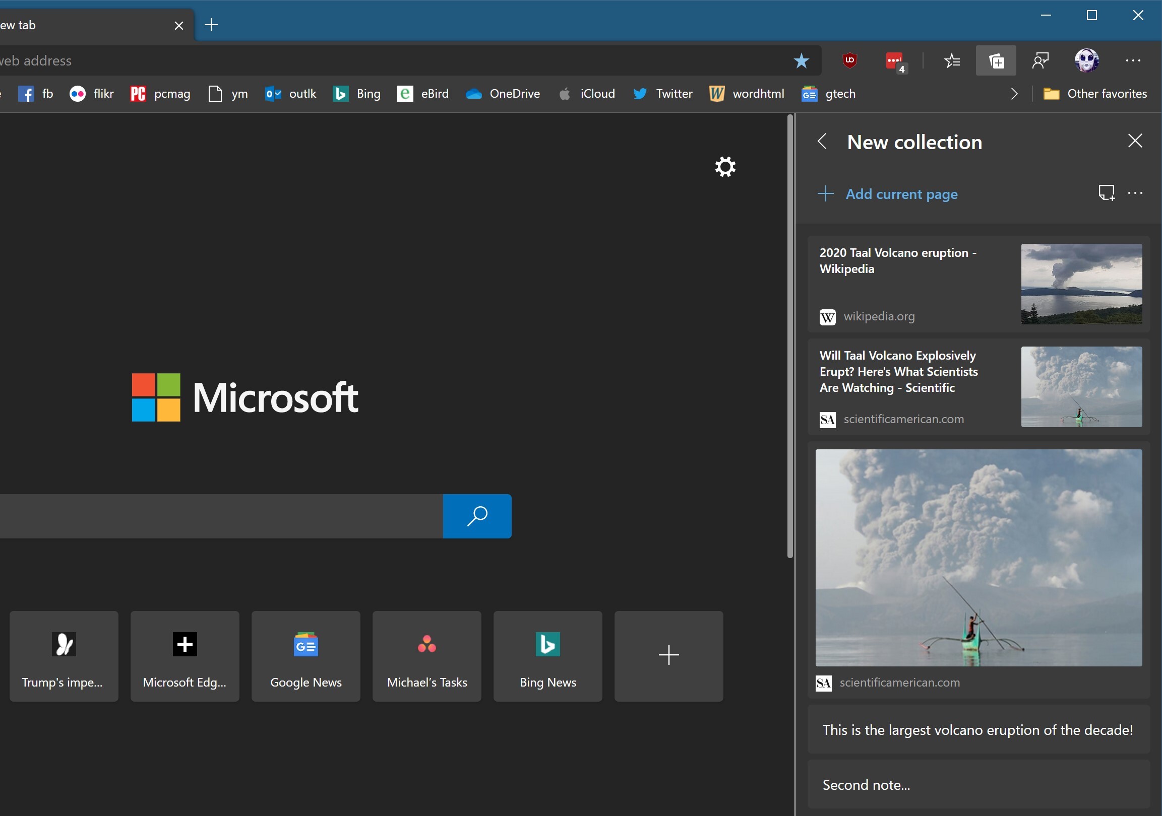 Collections in Edge