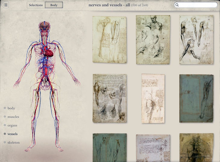 Leonardo da Vinci: Anatomy (for iPad)