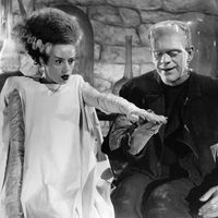 Boris Karloff, Elsa Lancaster... The Bride of Frankenstein (1935)