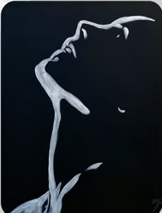 Pin by Midja Saied on Zeichnen / Malen in 2025 | Black canvas paintings, Black background painting, Black canvas art