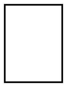 a black and white square frame on a white background