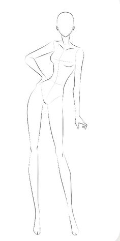 Pin by Gabriela Garcia on FIGURINS in 2025 | Fashion illustration poses, Fashion model drawing, Fashion figure drawing