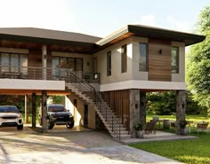 Pin by Constanza Velásquez on T I N Y  H O U S E | Philippines house design, House on stilts, Village house design