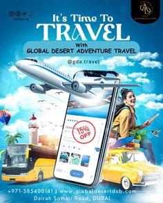 it's time to go travel nel 2025 | Poster, Pubblicità