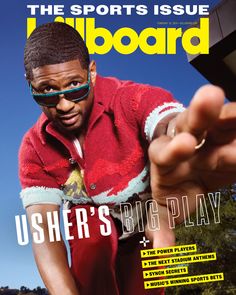 a magazine cover with a man pointing at the camera