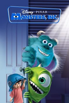 The Geeky Nerfherder: Movie Poster Art: Monsters Inc (2001) | Animationsfilme, Pixar filme, Zeichentrickfilme